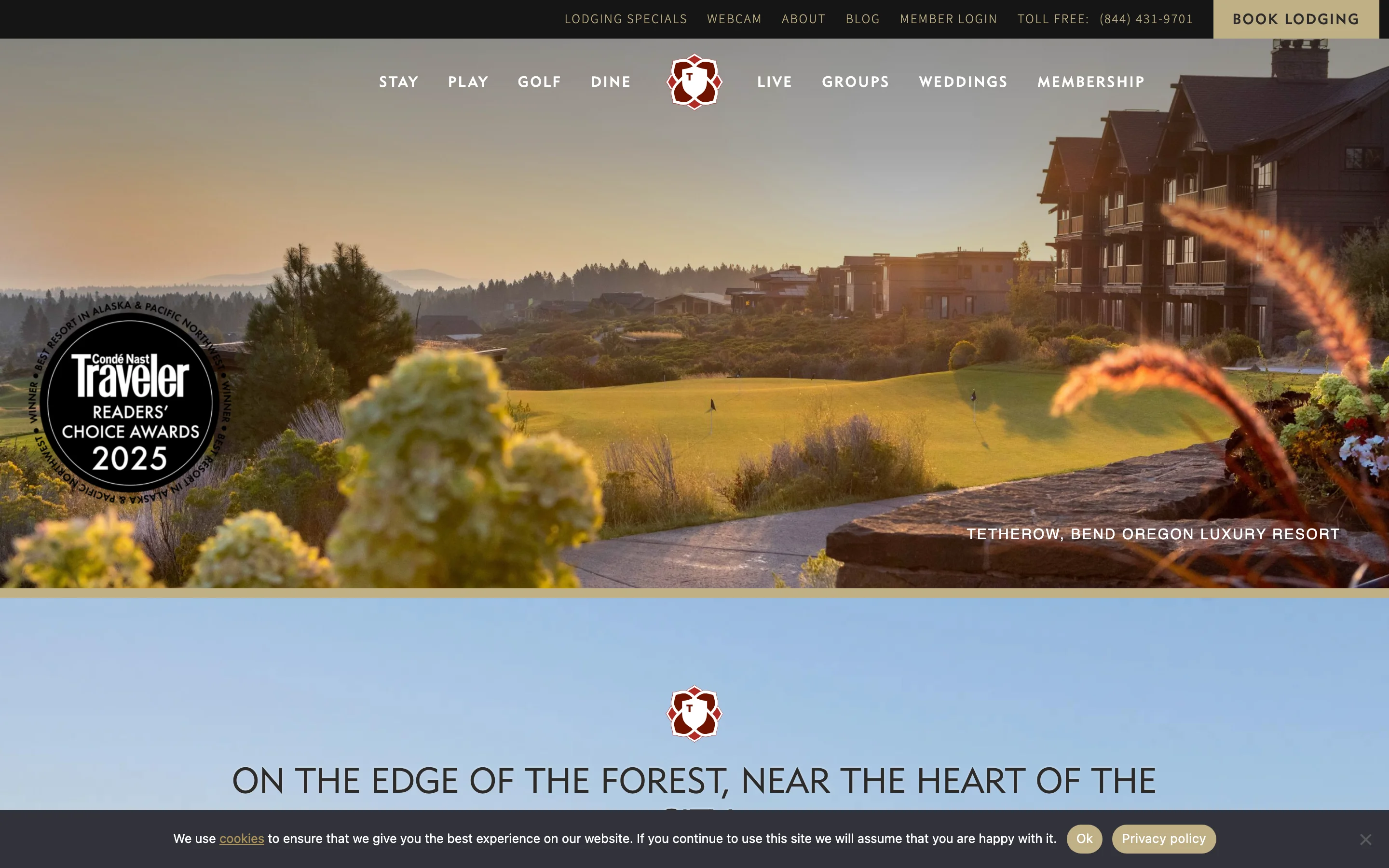 Tetherow home page