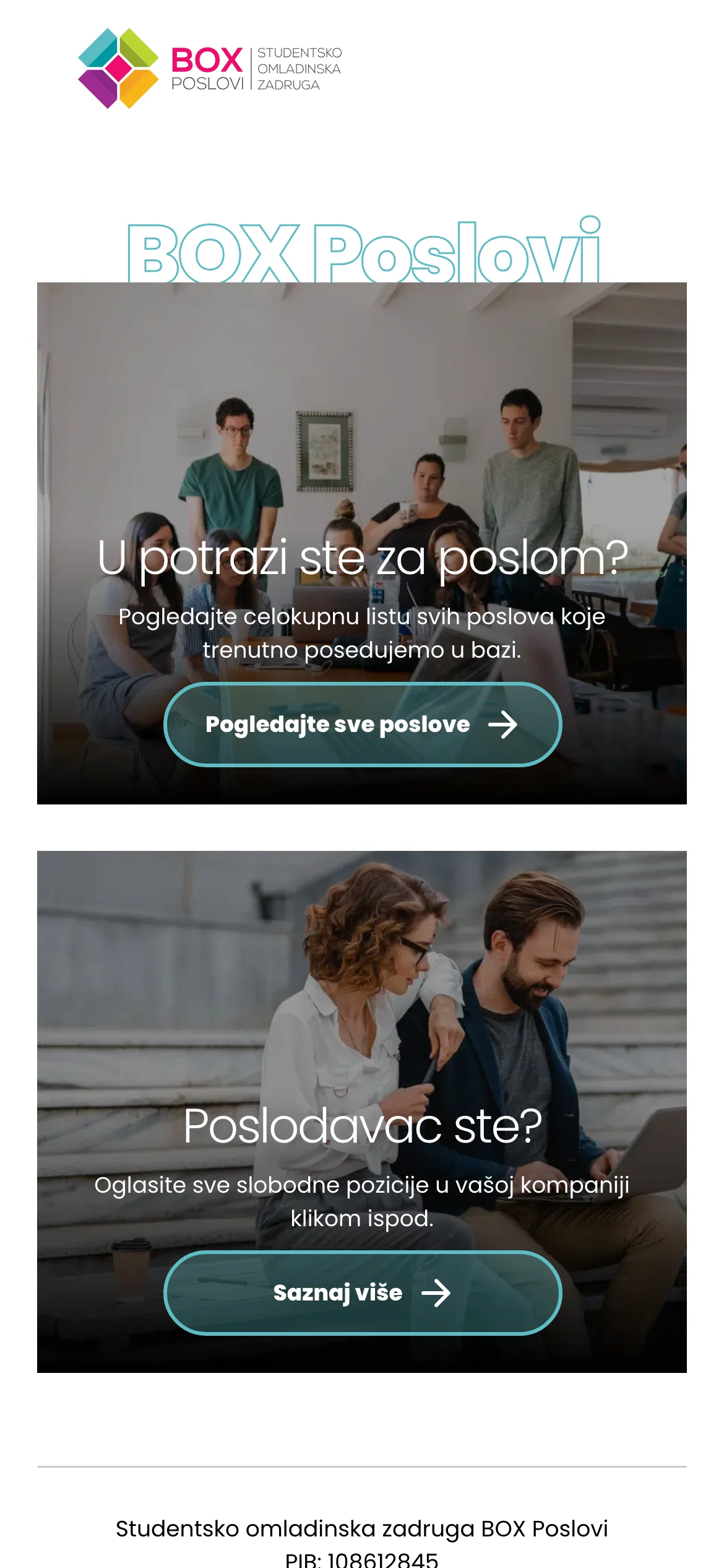 Box Poslovi on a phone