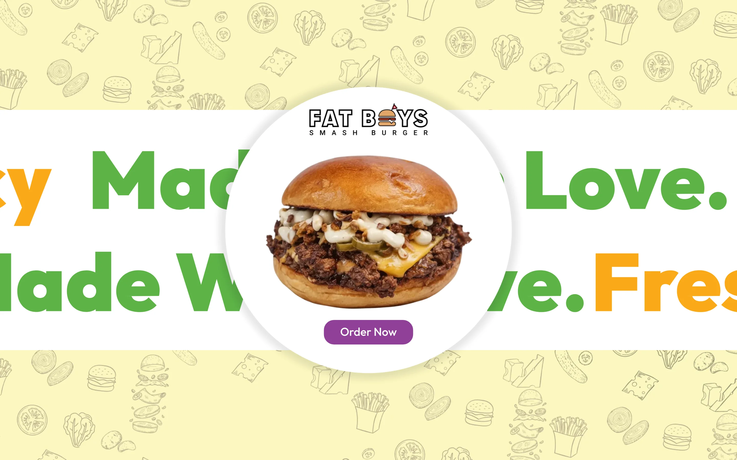 Fat Boy Smash Burgers home page
