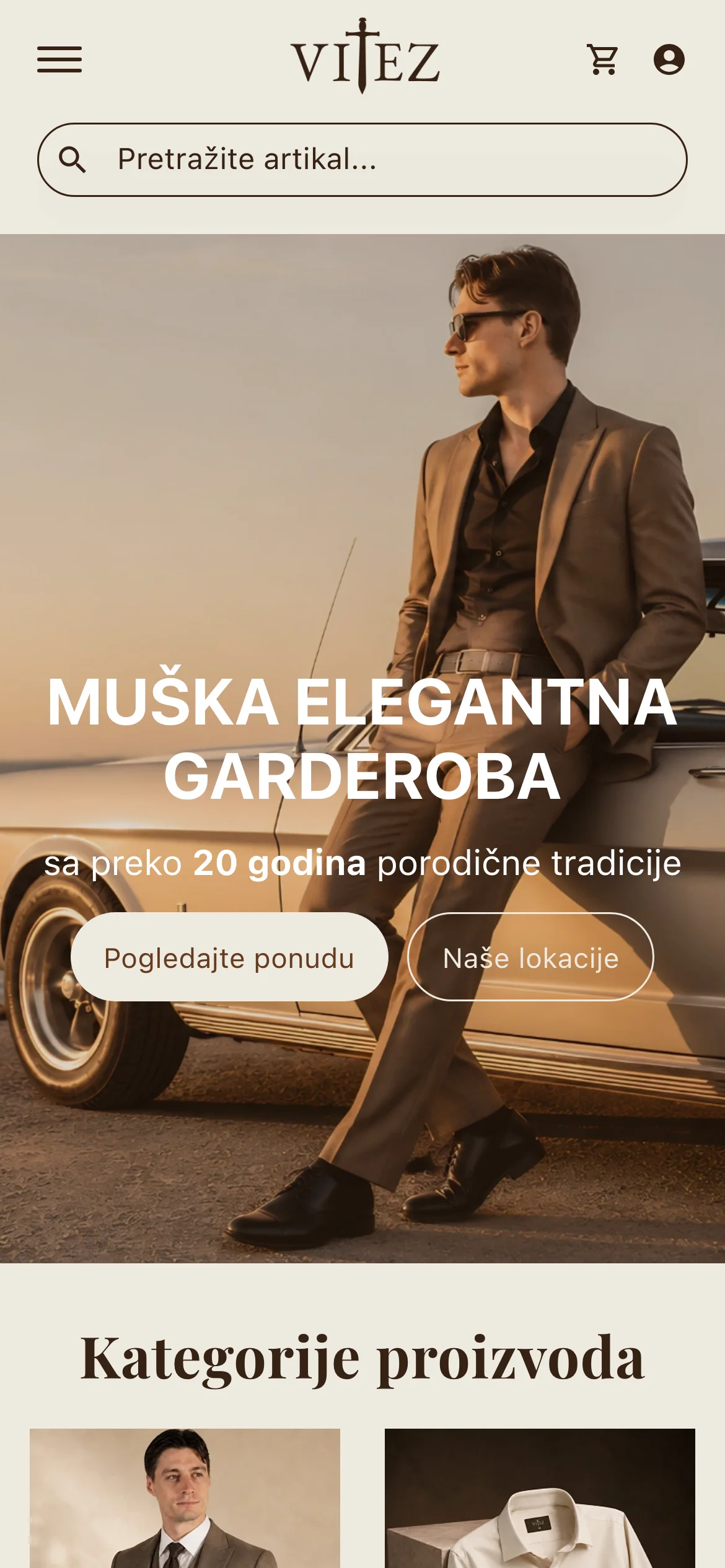 Vitez Moda on a phone